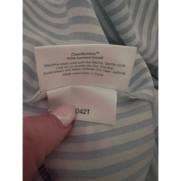 Ettitude Striped PJ Pants and Navy Tank, Size Medium - Picture 8 of 10